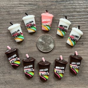 Unicorn drink charms